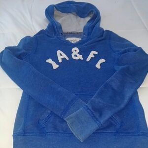 Abercrombie & Fitch blue thermal hoodie